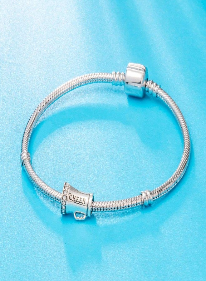 ARTCHARM Cheer Charms Sterling Silver Cheerleader Charm Sport Charm, Valentine's Day Gift for Lovers/Friends/Mothers/Travelers - Image 4